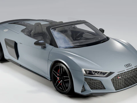 Audi R8 Spyder 2020 3D Model