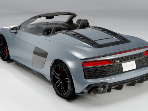 Audi R8 Spyder 2020 3D Model