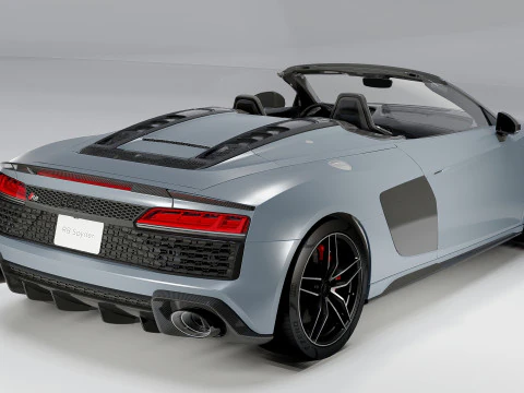 Audi R8 Spyder 2020 3D Model