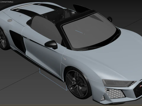 Audi R8 Spyder 2020 3D Model