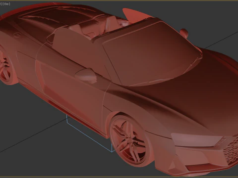 Audi R8 Spyder 2020 3D Model