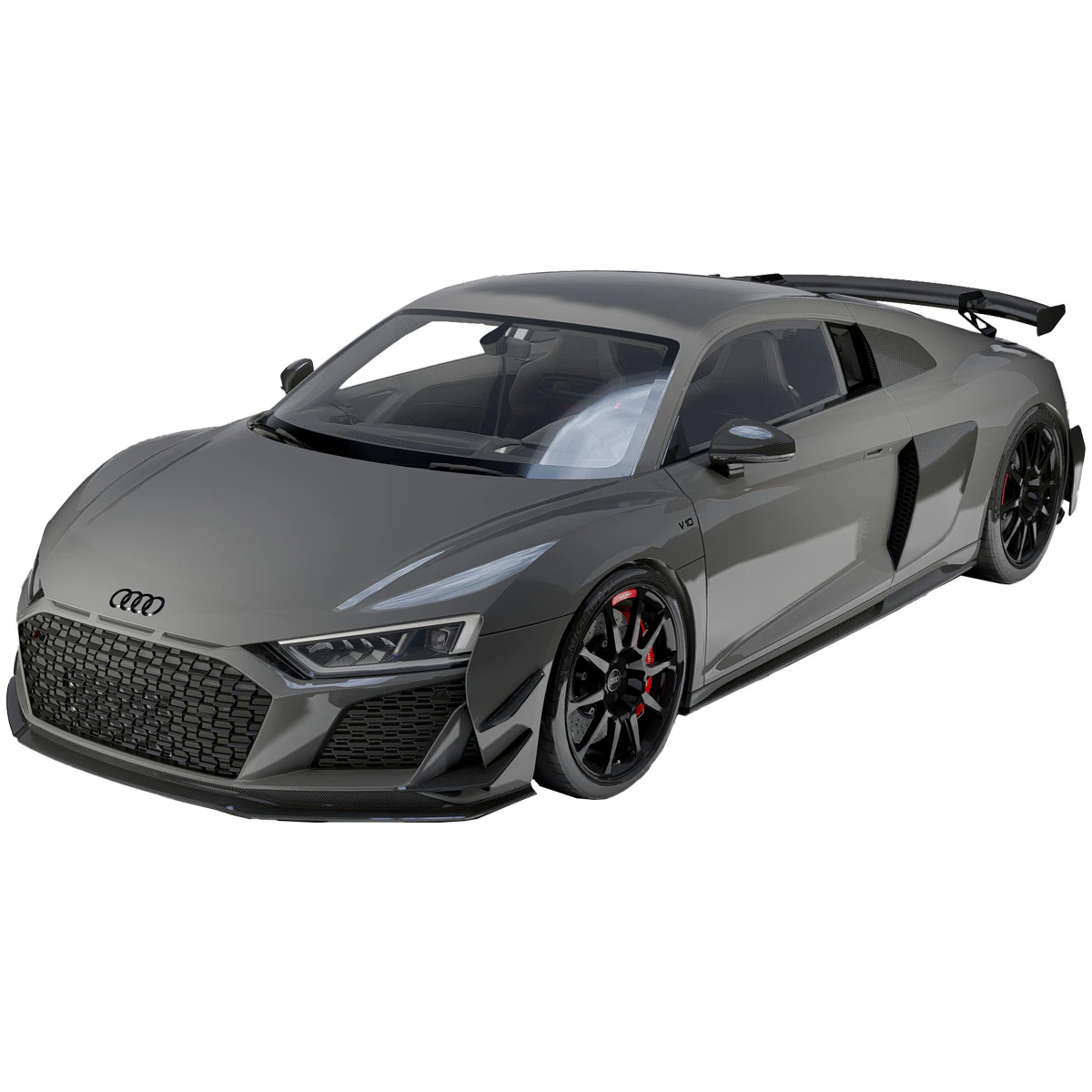 Audi R8 V10 GT RWD 2023 3D Model .c4d .max .obj .3ds .fbx .stl .blend 