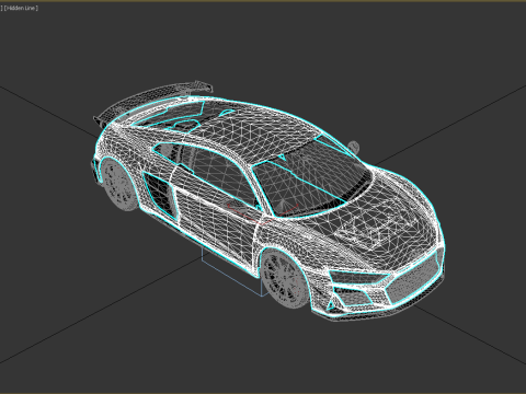 Audi R8 V10 GT RWD 2023 Modelo 3D