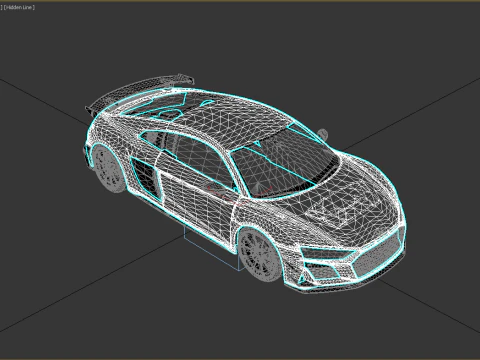 Audi R8 V10 GT RWD 2023 3D Model