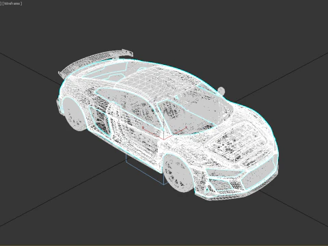 Audi R8 V10 GT RWD 2023 3D Model