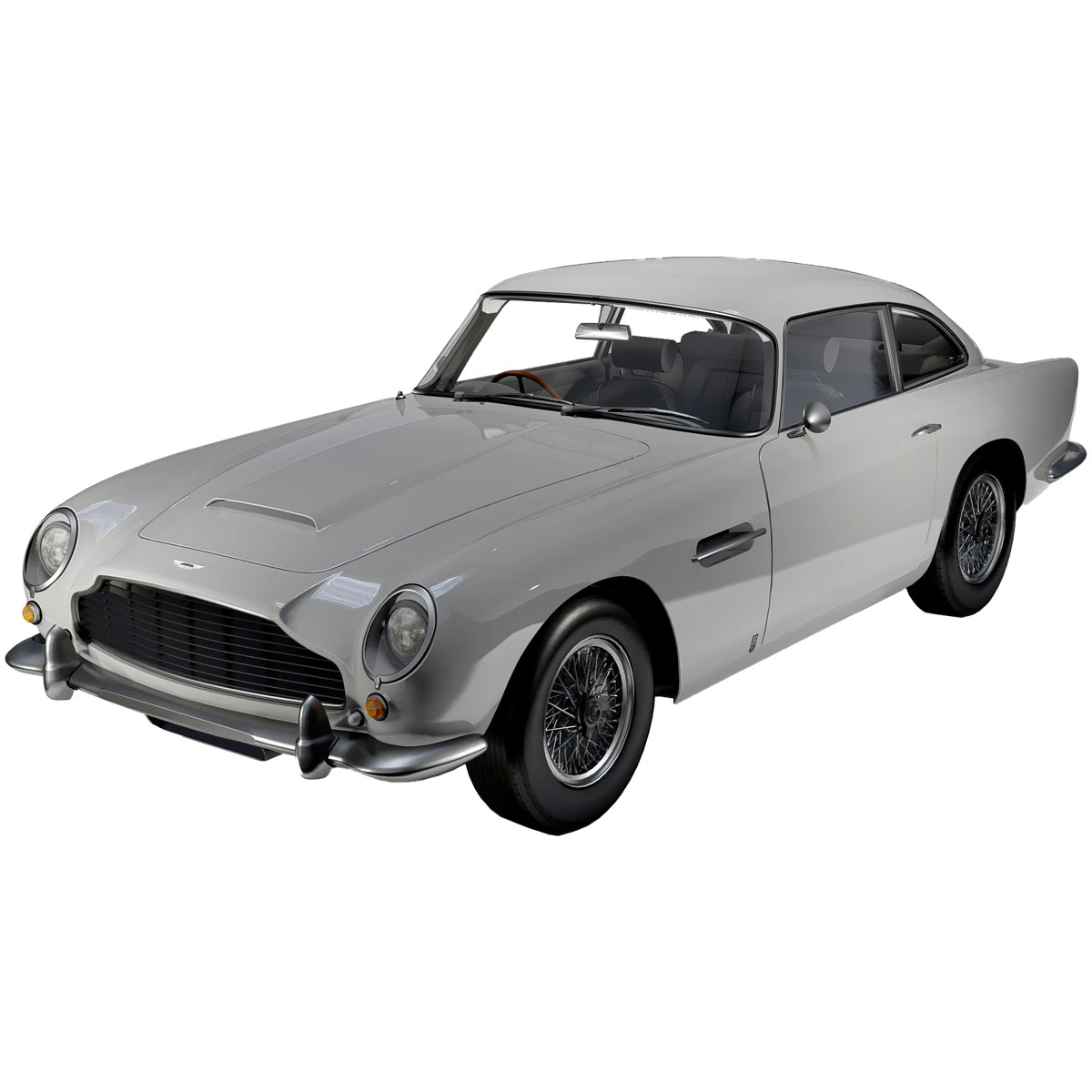 Aston Martin DB5 1964 3D Model .c4d .max .obj .3ds .fbx .stl .blend 
