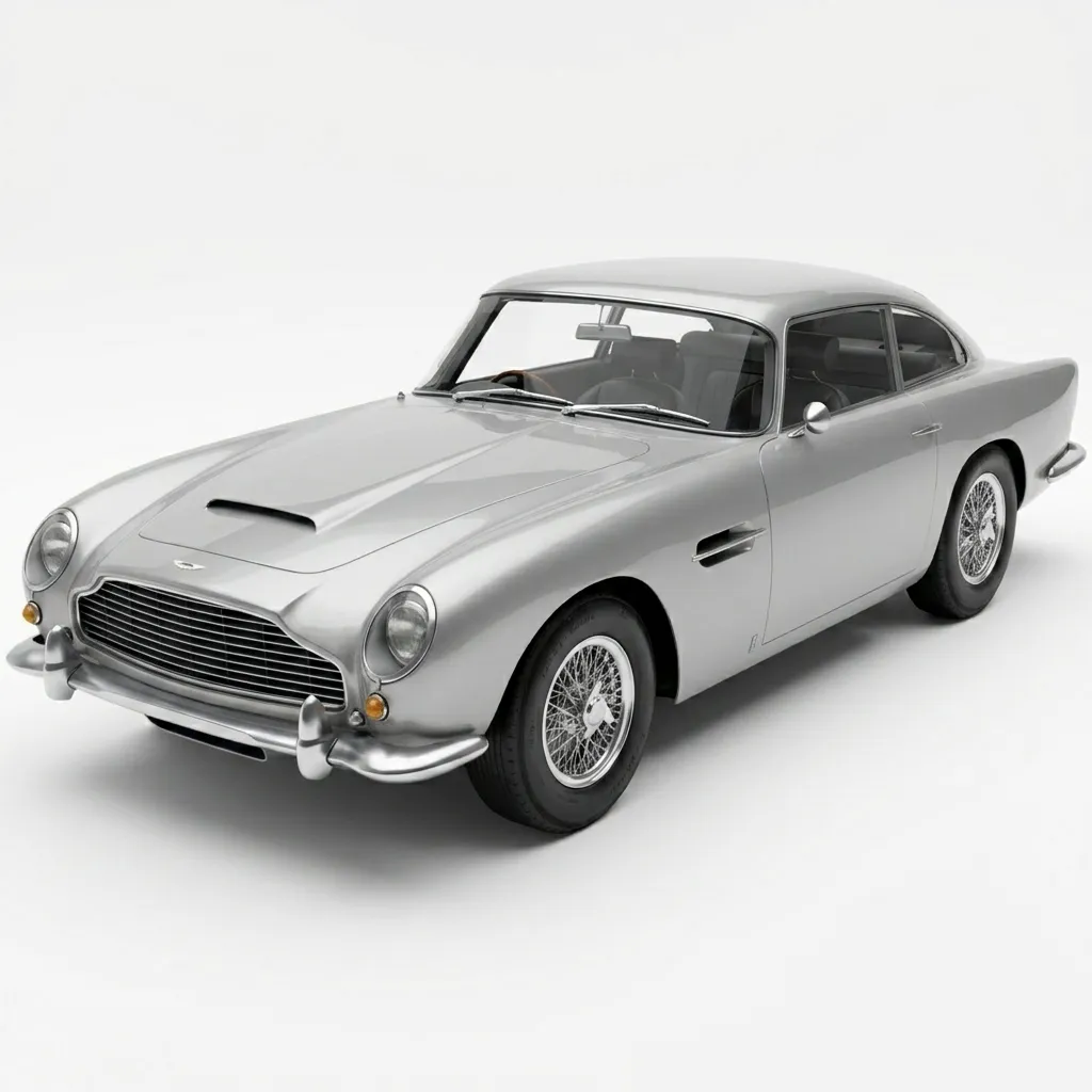 Aston Martin DB5 1964 3D Model .c4d .max .obj .3ds .fbx .stl .blend 