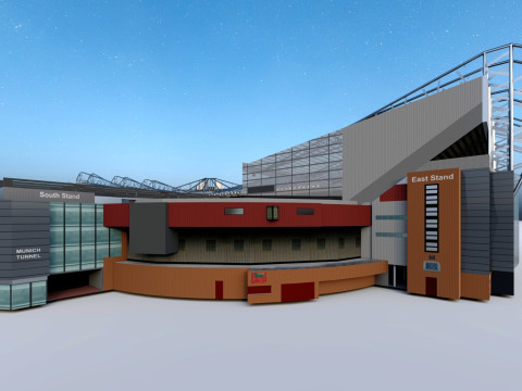 Old Trafford - Manchester United Stadium 3D Модель