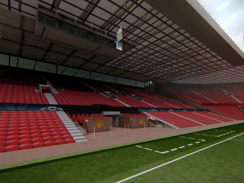 Old Trafford - Manchester United Stadium 3D Модель