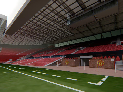 Old Trafford - Manchester United Stadium 3D Model