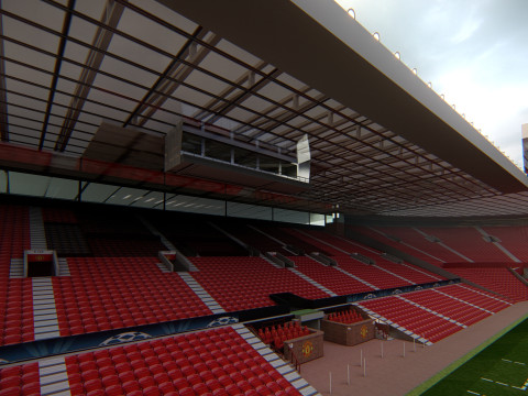 Old Trafford - Manchester United Stadium 3D Модель