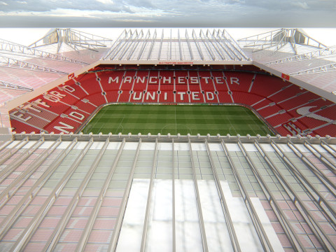 Old Trafford - Manchester United Stadium 3D Модель