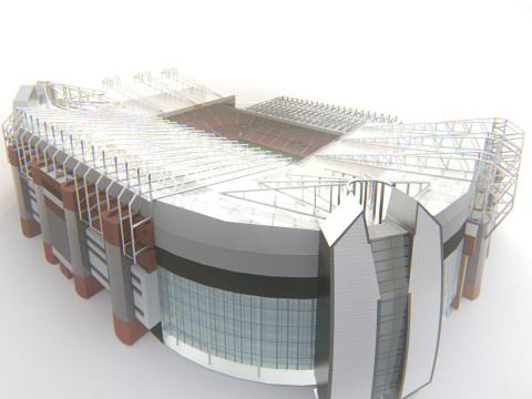 Old Trafford - Manchester United Stadium 3D Модель