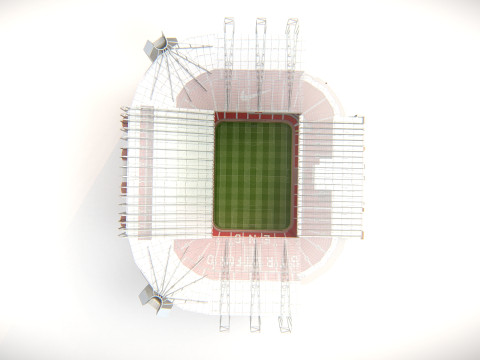 Old Trafford - Manchester United Stadium 3D Модель