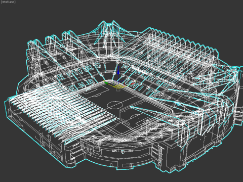Old Trafford - Manchester United Stadium 3D Модель