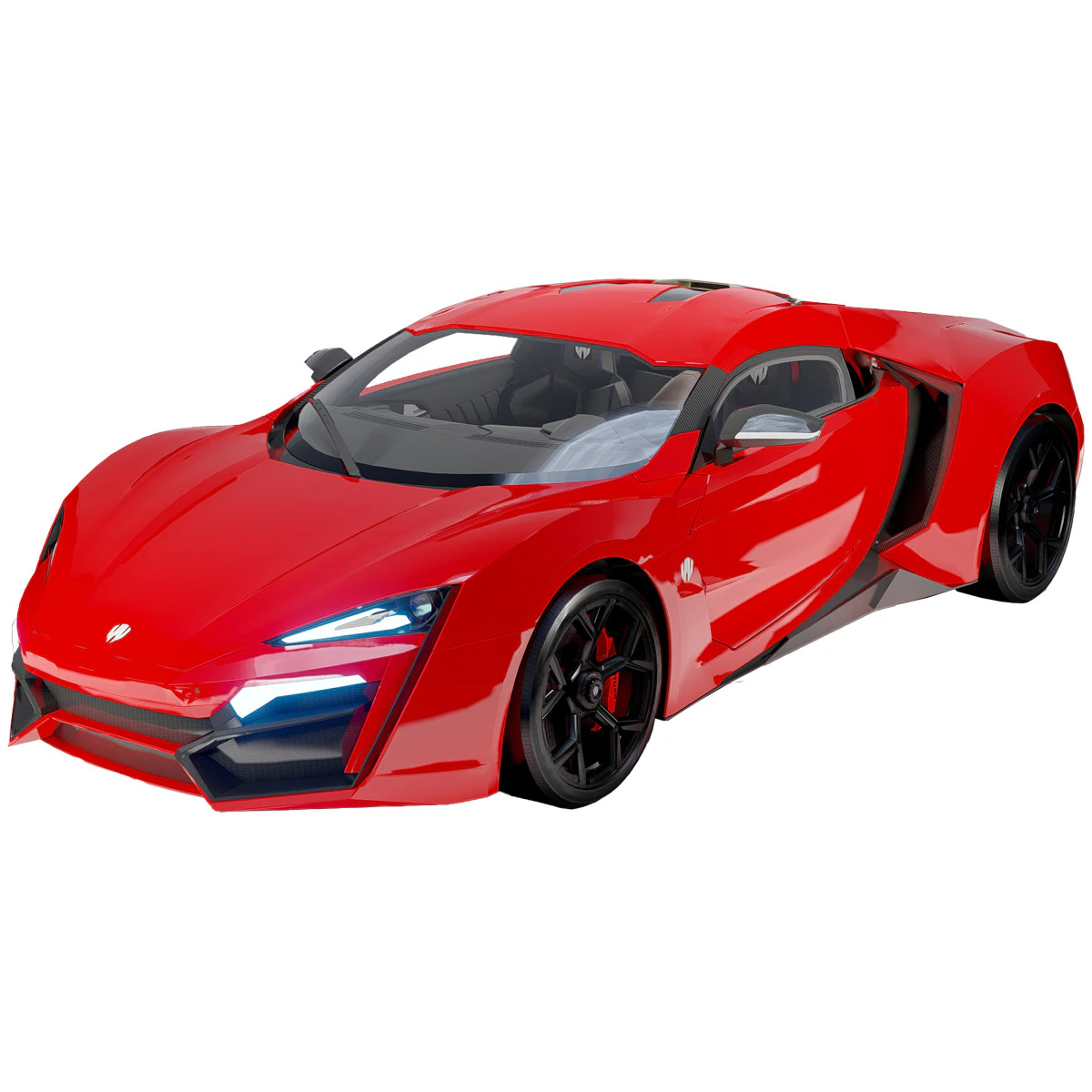 W Motors Lykan Hypersport 2015 3D Model .c4d .max .obj .3ds .fbx .stl .blend 
