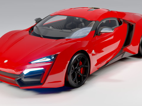 W Motors Lykan Hypersport 2015 3D Model