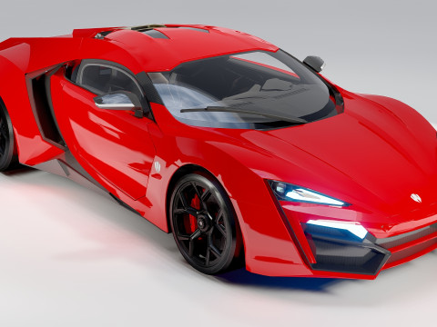 W Motors Lykan Hypersport 2015 3D Model