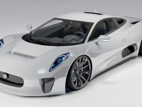 Jaguar C-X75 3D मॉडल