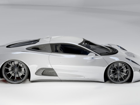 Jaguar C-X75 3D मॉडल