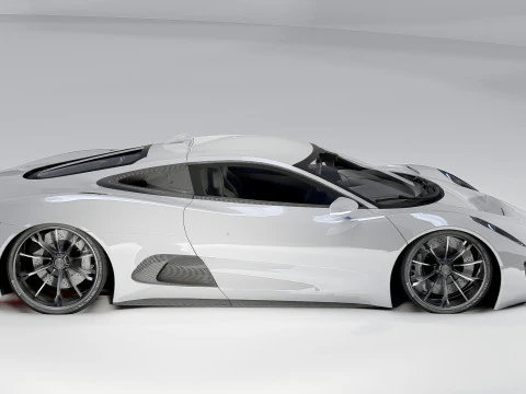 Jaguar C-X75 3D Model