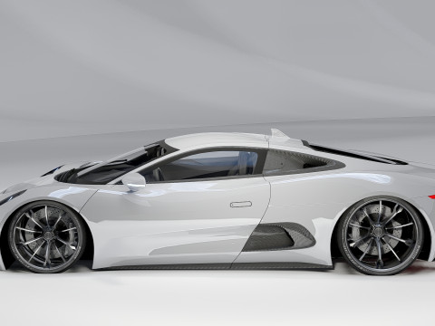 Jaguar C-X75 3D मॉडल