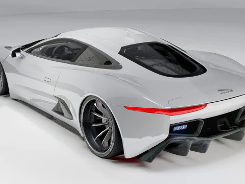 Jaguar C-X75 3D Model