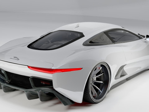 Jaguar C-X75 3D मॉडल