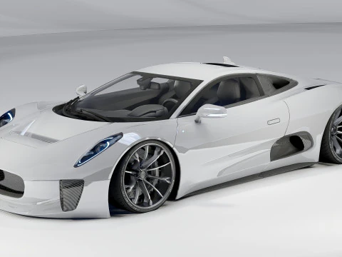 Jaguar C-X75 3D Model