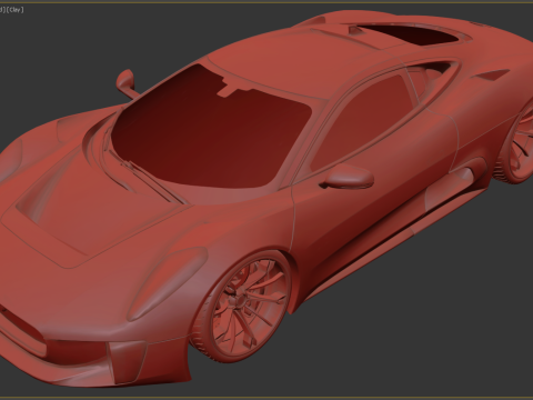 Jaguar C-X75 3D मॉडल