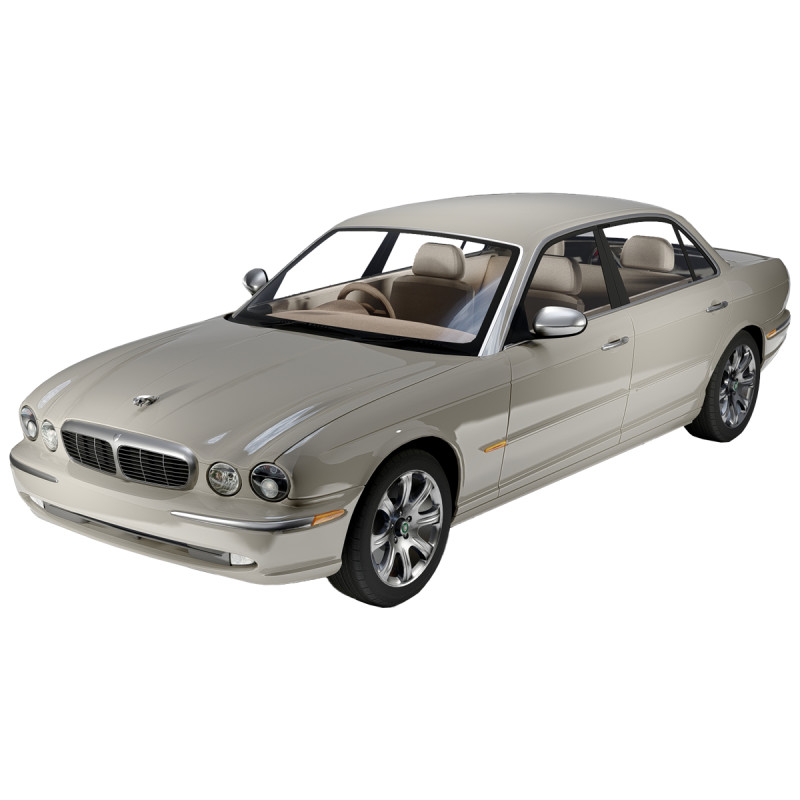 Jaguar XJ8 Vanden Plas LWB 2004 Modello 3D .c4d .max .obj .3ds .fbx .stl .blend