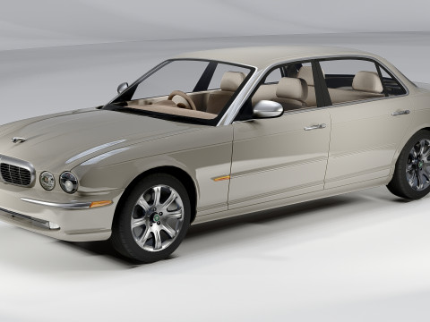 Jaguar XJ8 Vanden Plas LWB 2004 Modello 3D