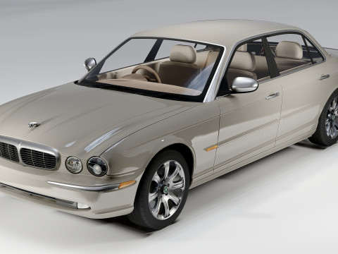 Jaguar XJ8 Vanden Plas LWB 2004 Modello 3D