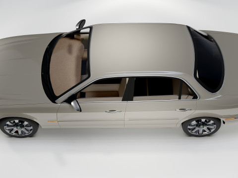 Jaguar XJ8 Vanden Plas LWB 2004 Modello 3D