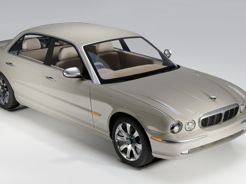 Jaguar XJ8 Vanden Plas LWB 2004 Modello 3D