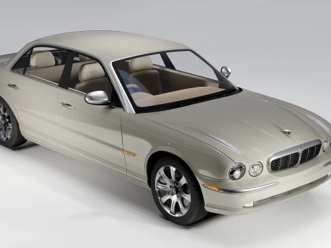 Jaguar XJ8 Vanden Plas LWB 2004 3D Model