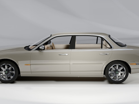 Jaguar XJ8 Vanden Plas LWB 2004 Modello 3D