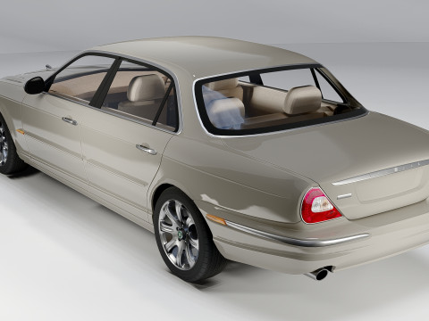 Jaguar XJ8 Vanden Plas LWB 2004 Modello 3D