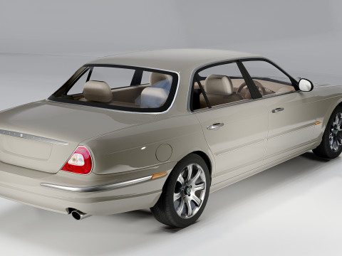 Jaguar XJ8 Vanden Plas LWB 2004 Modello 3D