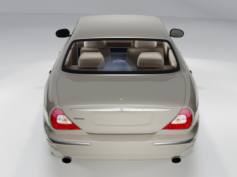 Jaguar XJ8 Vanden Plas LWB 2004 Modello 3D