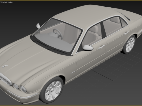 Jaguar XJ8 Vanden Plas LWB 2004 Modello 3D