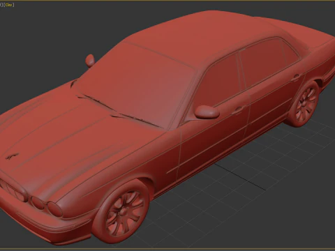Jaguar XJ8 Vanden Plas LWB 2004 3D Model