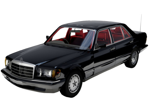 Mercedes-Benz 560 SEL 1987 3D Модель