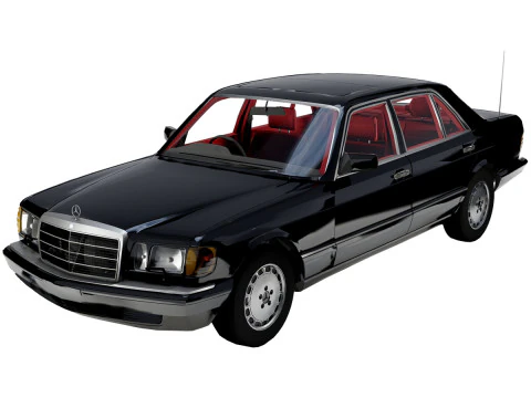 Мерседес-Бенц 560 СЭЛ 1987 г. 3D Модель