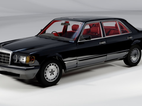 Mercedes-Benz 560 SEL 1987 3D Model