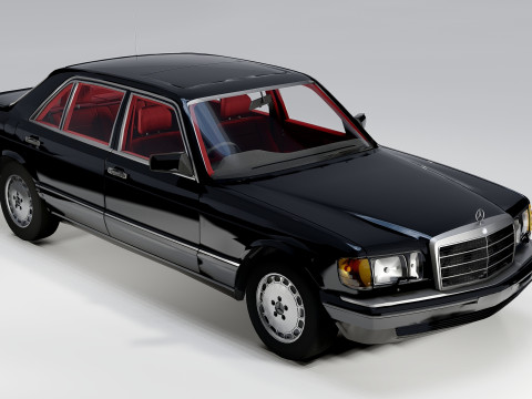 Mercedes-Benz 560 SEL 1987 3D Model