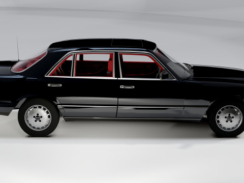 Mercedes-Benz 560 SEL 1987 3D Model
