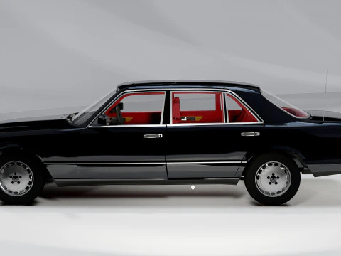 Mercedes-Benz 560 SEL 1987 3D Model