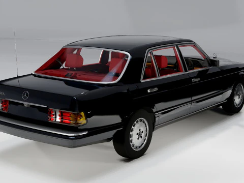 Mercedes-Benz 560 SEL 1987 3D Model
