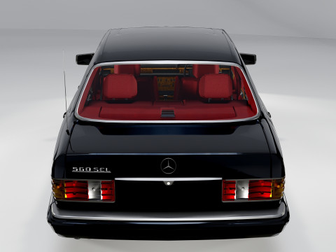 Mercedes-Benz 560 SEL 1987 3D Model